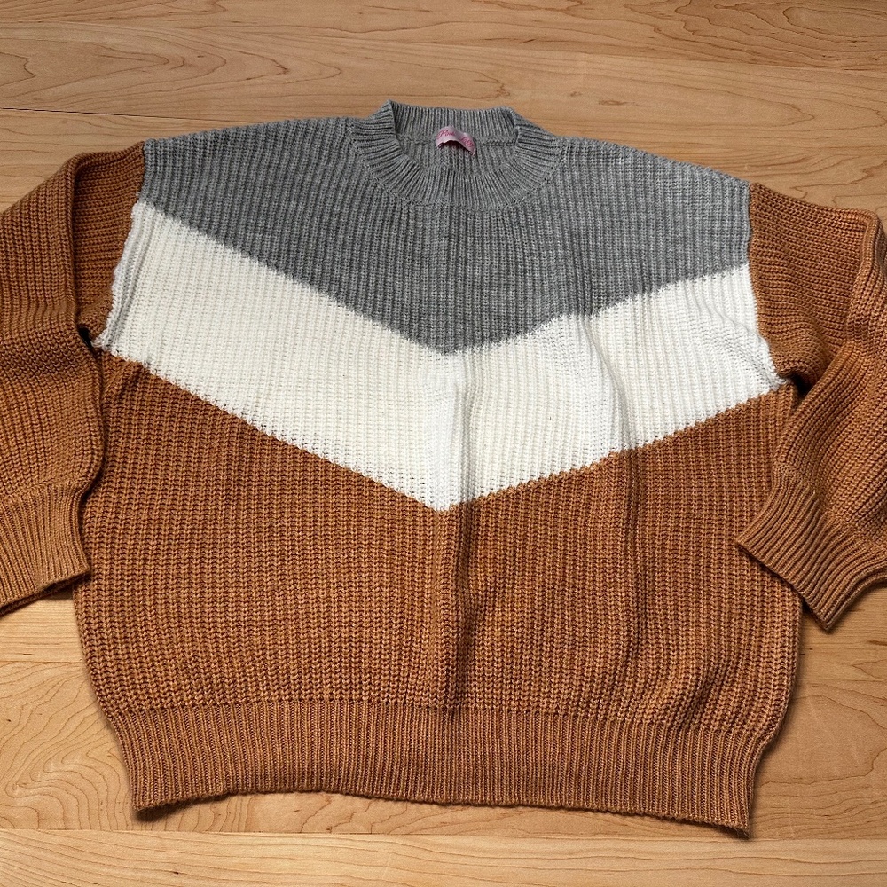 Pink Lily Oversized Sweater- S